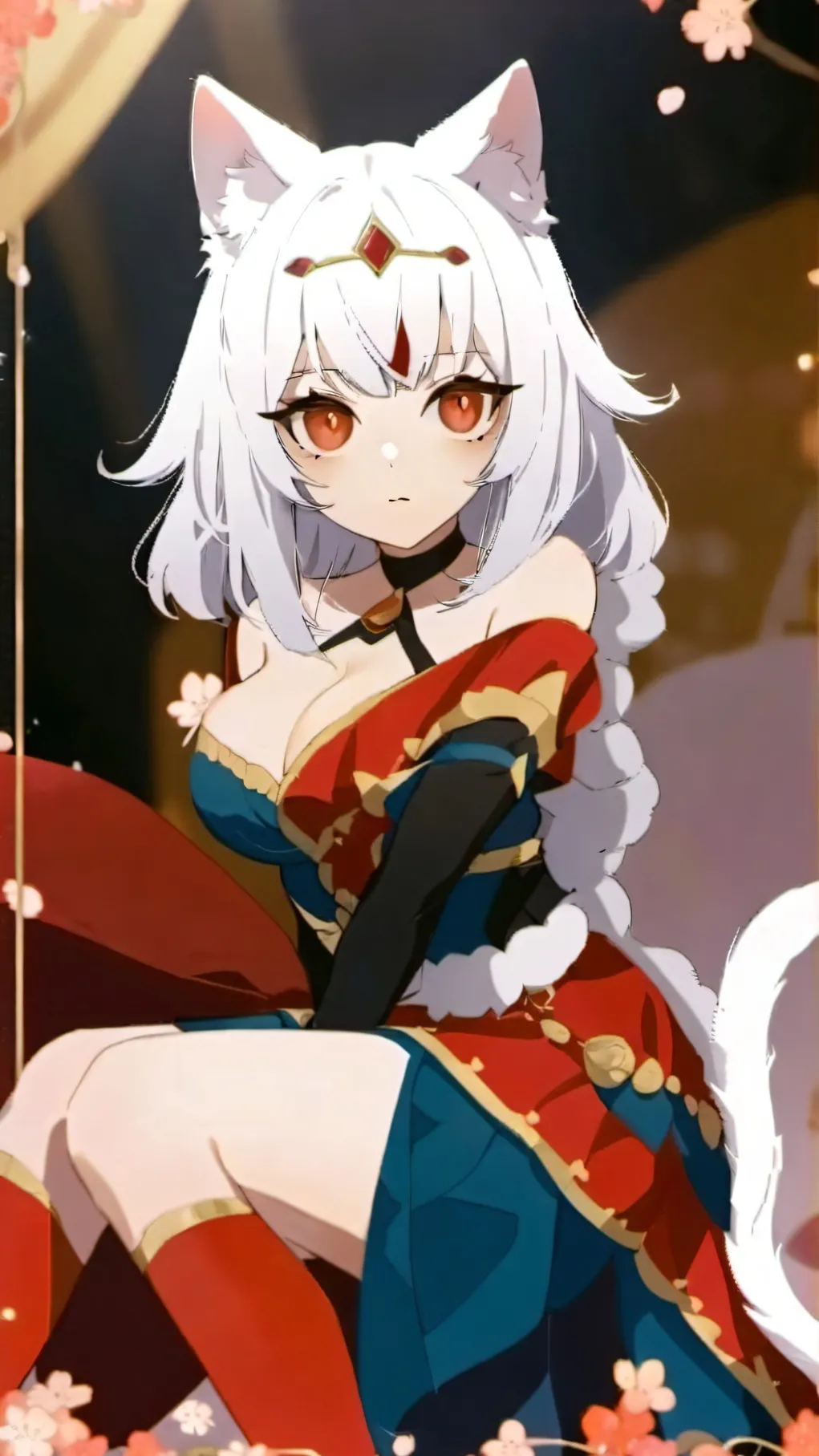 ai character: ~ur catgirl~ background