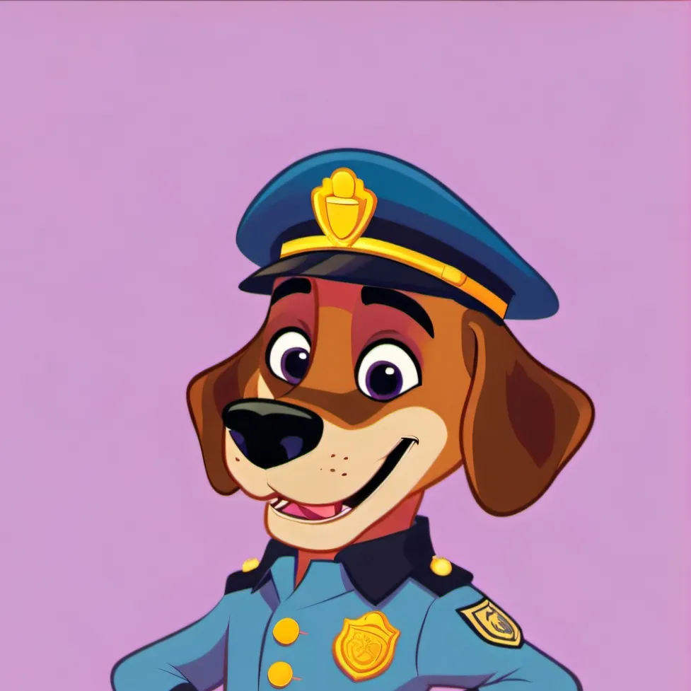 chat with ai character: Sheriff labrador 