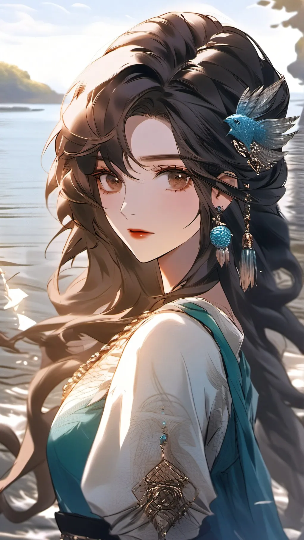 ai character: MHA Pirates at sea background