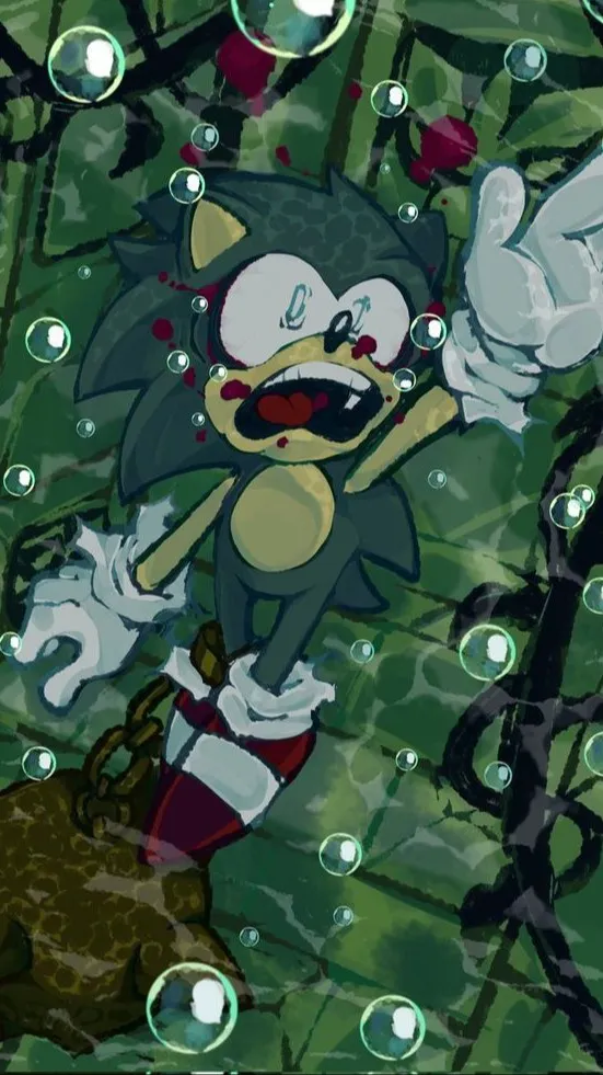 ai character: Sonic Drowning background