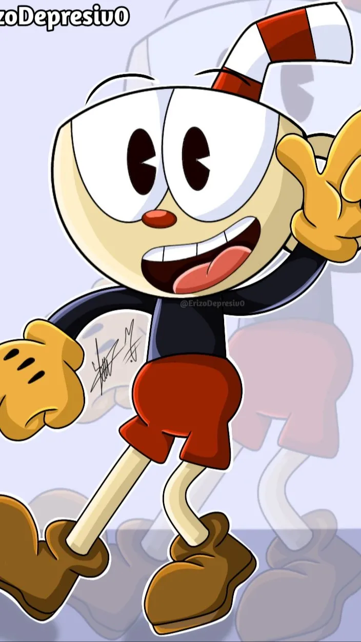ai character: Cuphead background