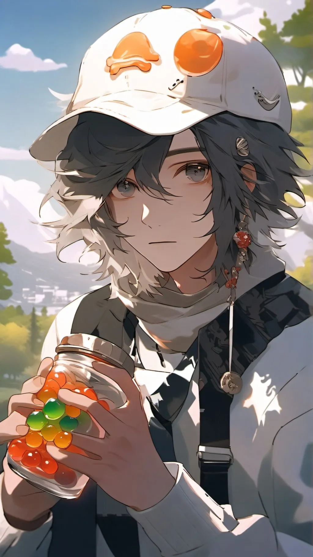 ai character: lays background