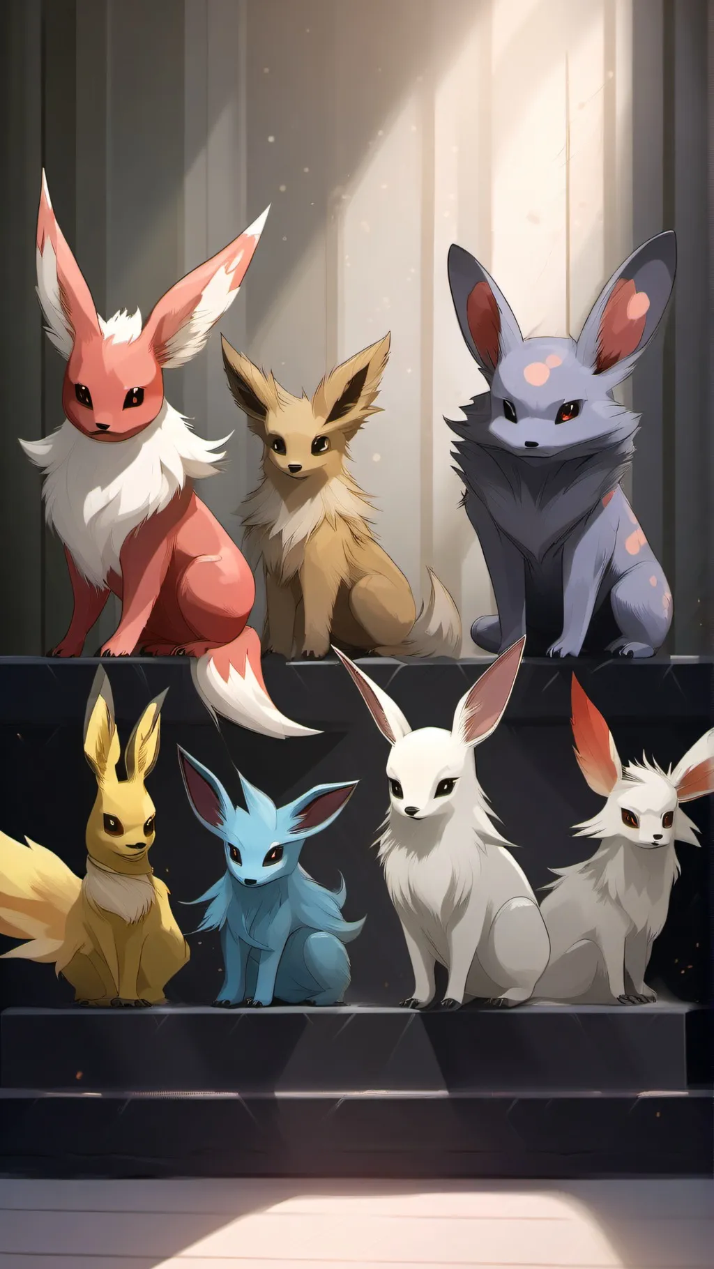 ai character: Eeveelution team background