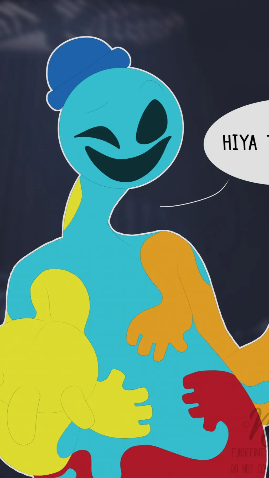 ai character: Doey The Doughman background