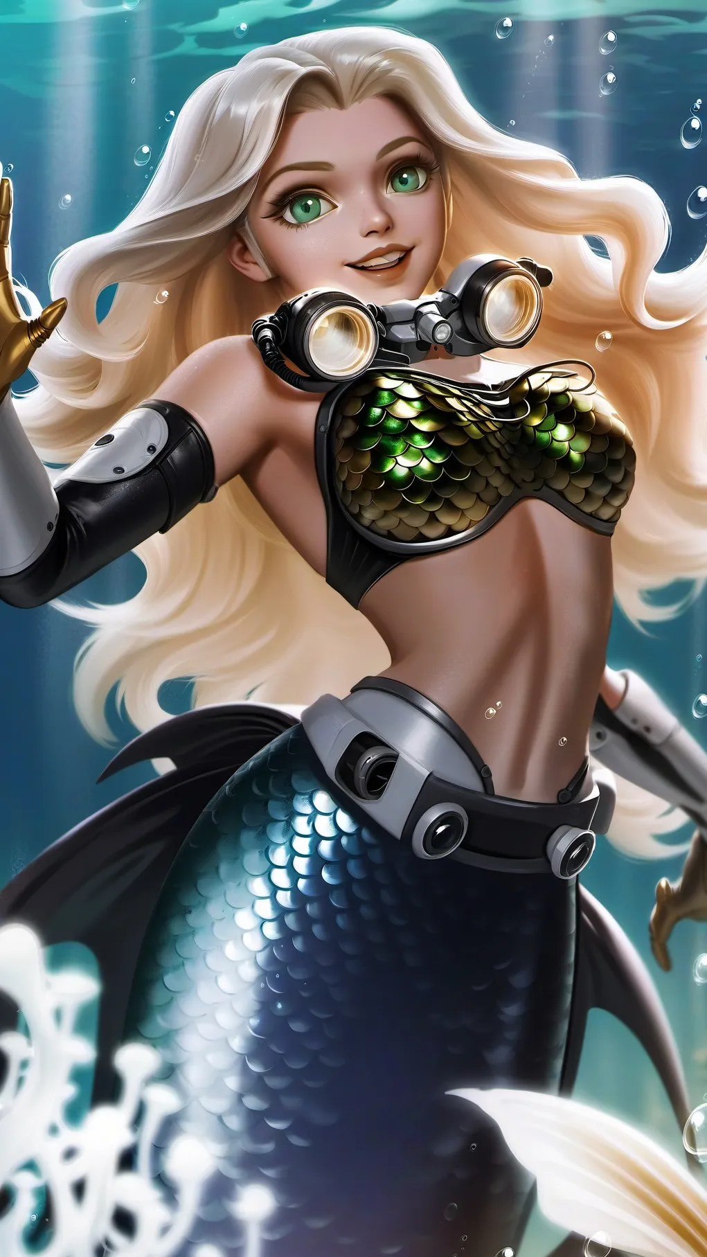 ai character: miss.yellow background