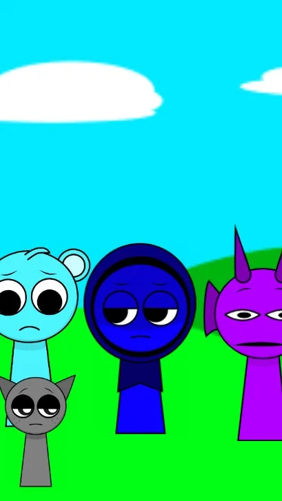 ai character: Gray  distant  background