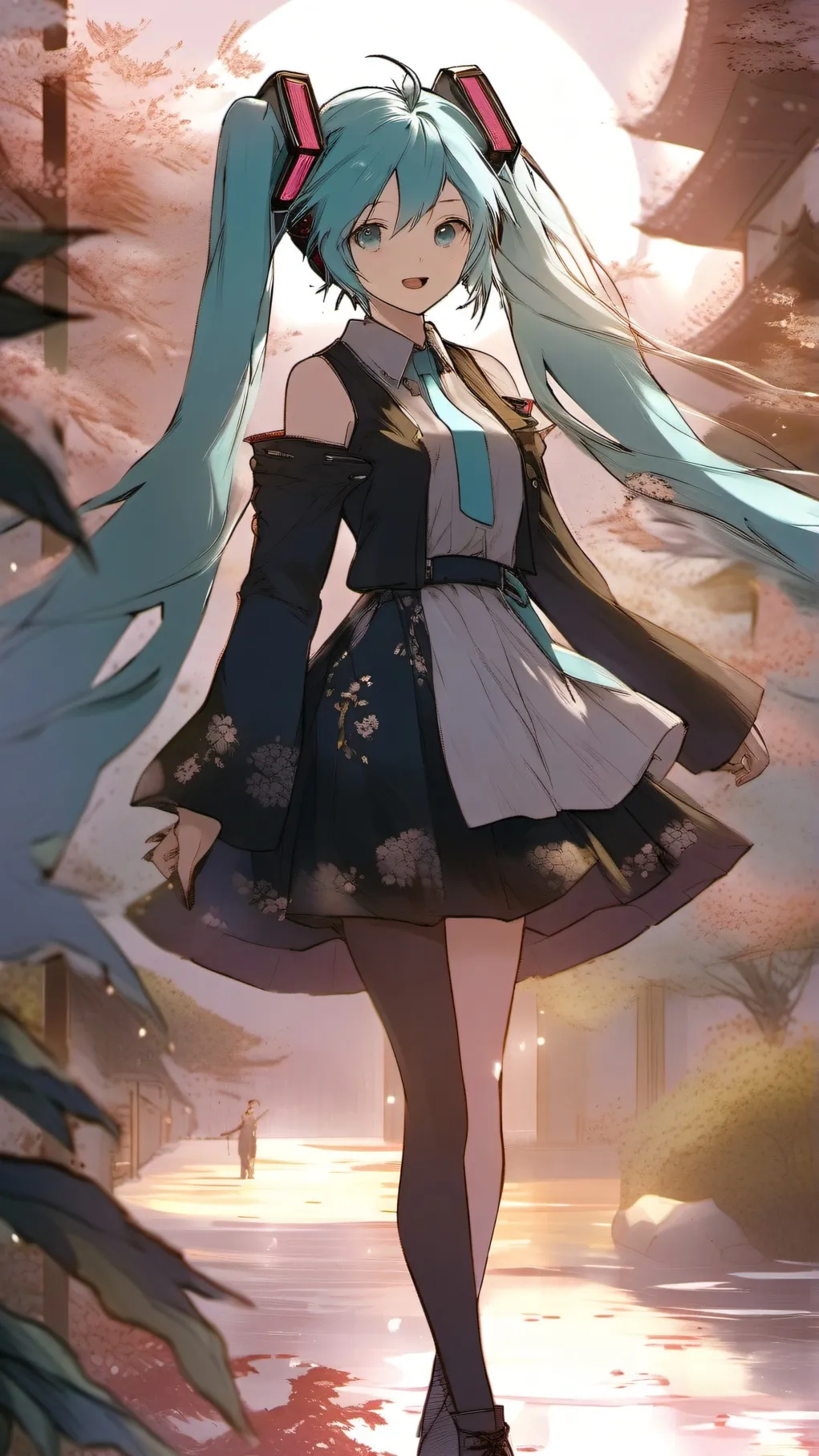 ai character: hatsune miku background