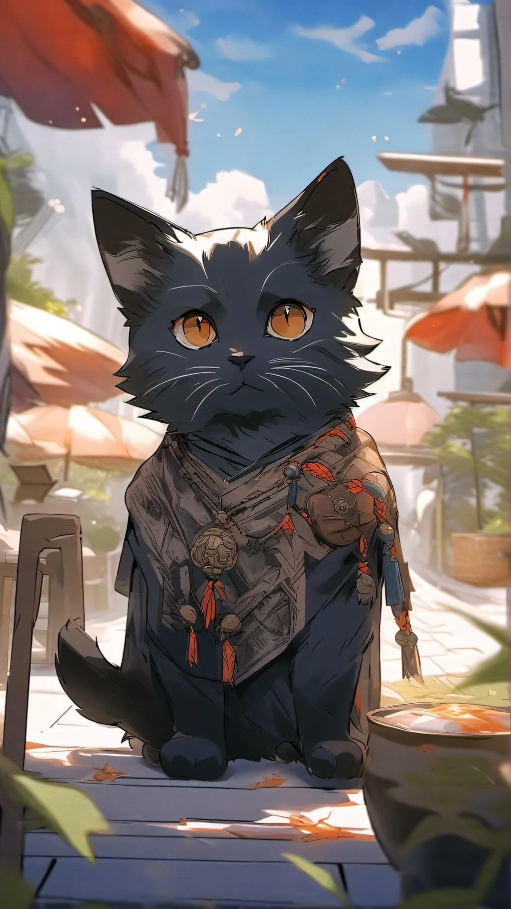 ai character: uia cat background