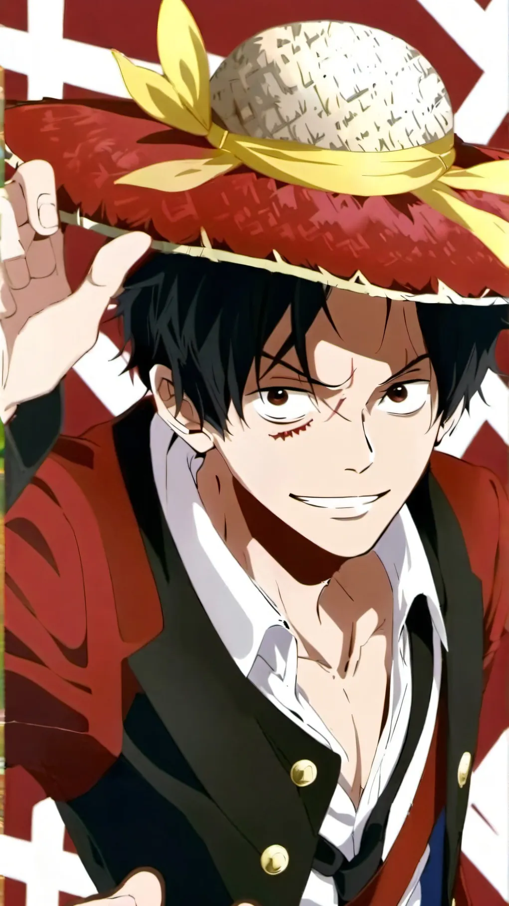 ai character: luffy background