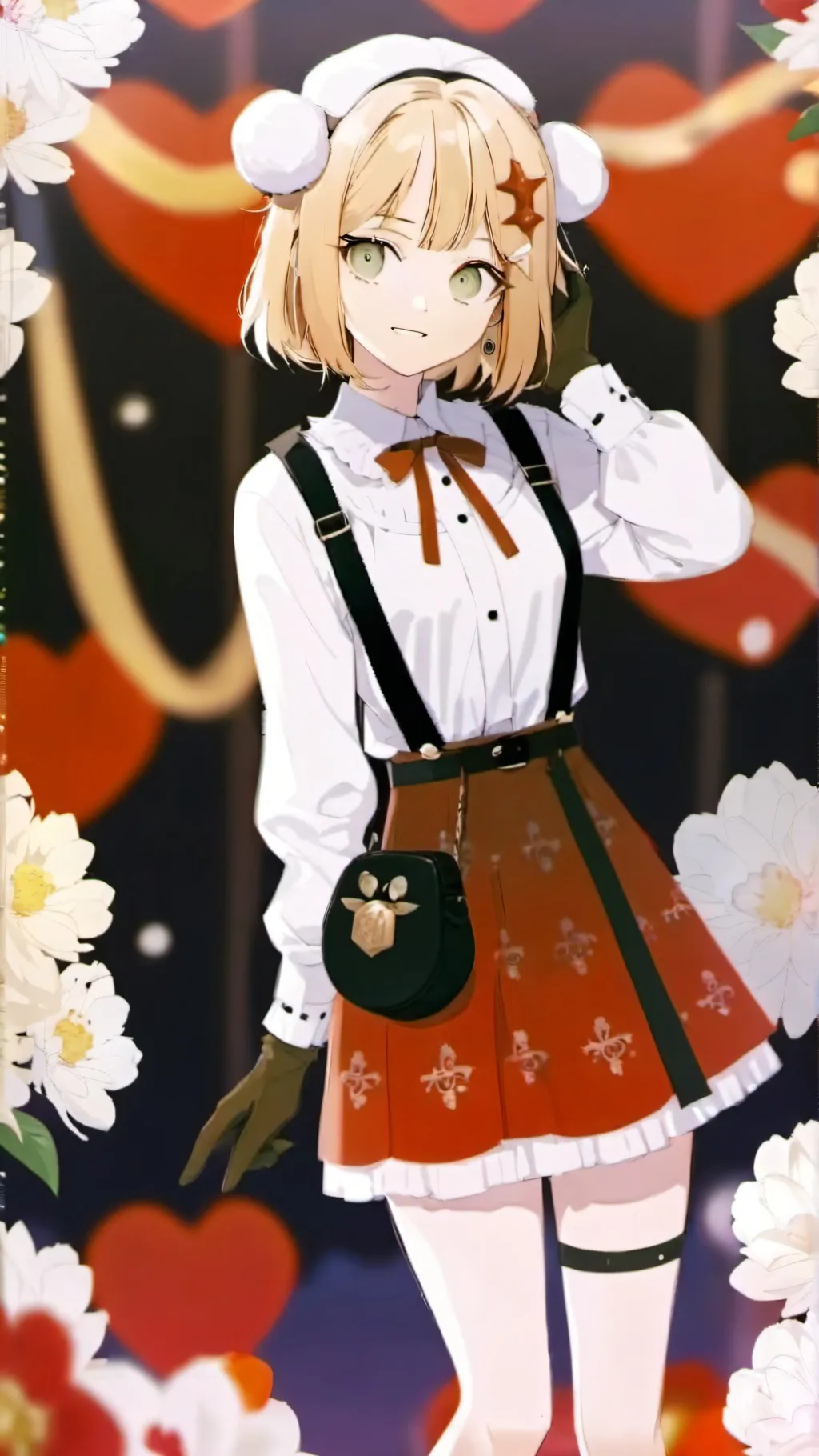 ai character: cute girl background