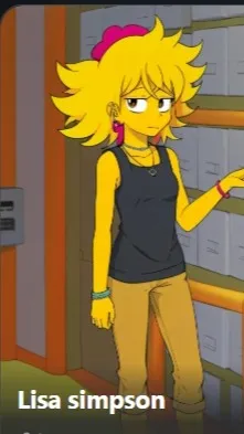 ai character: Lisa Simpson background
