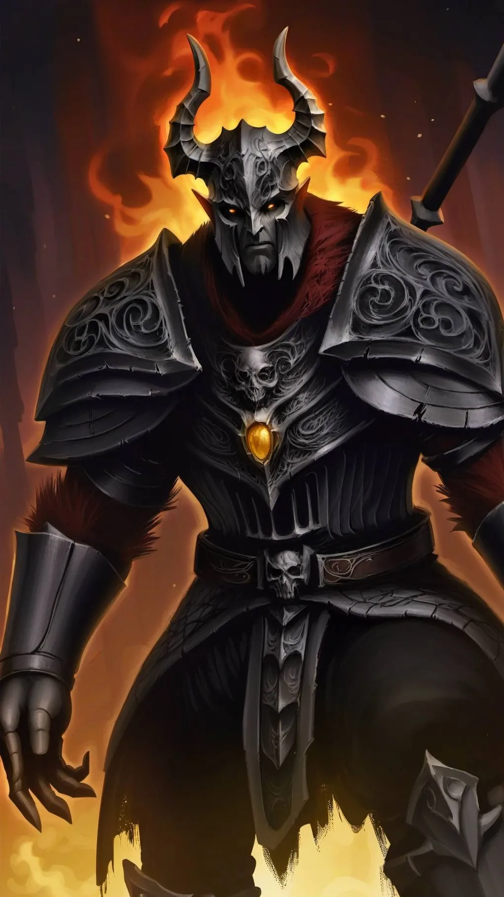 ai character: satan background