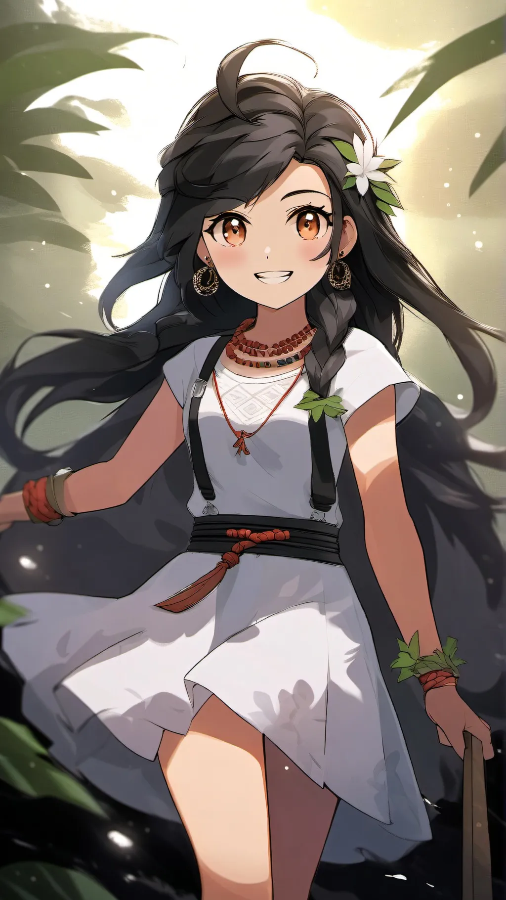 ai character: Moana 2(different) background