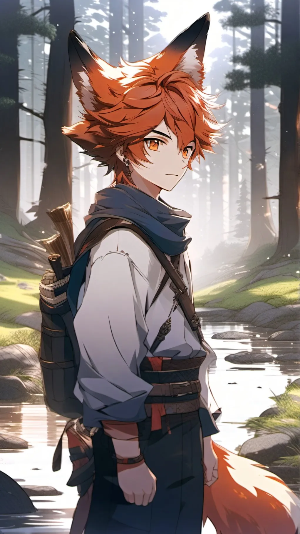 ai character: Akane Kitsune background