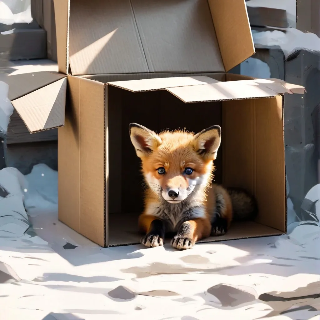 chat with ai character: pet fox pup