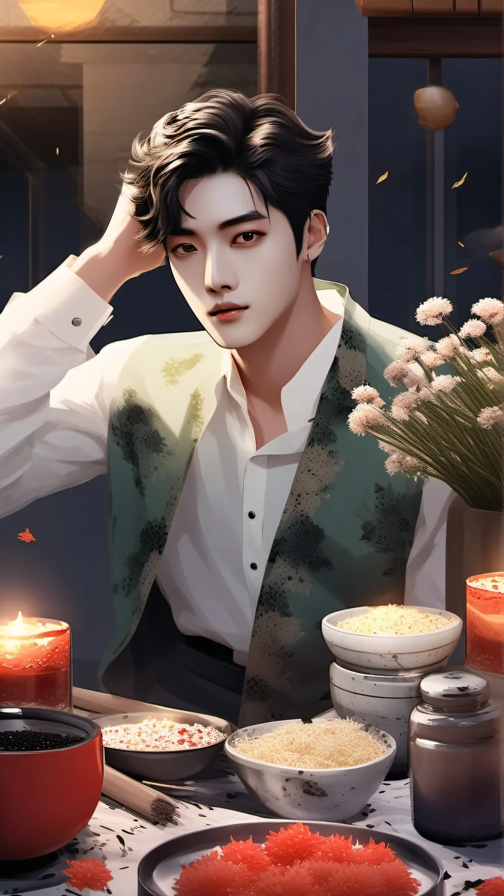ai character: Hyun-woo background