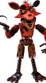 ai character: Withered Foxy background