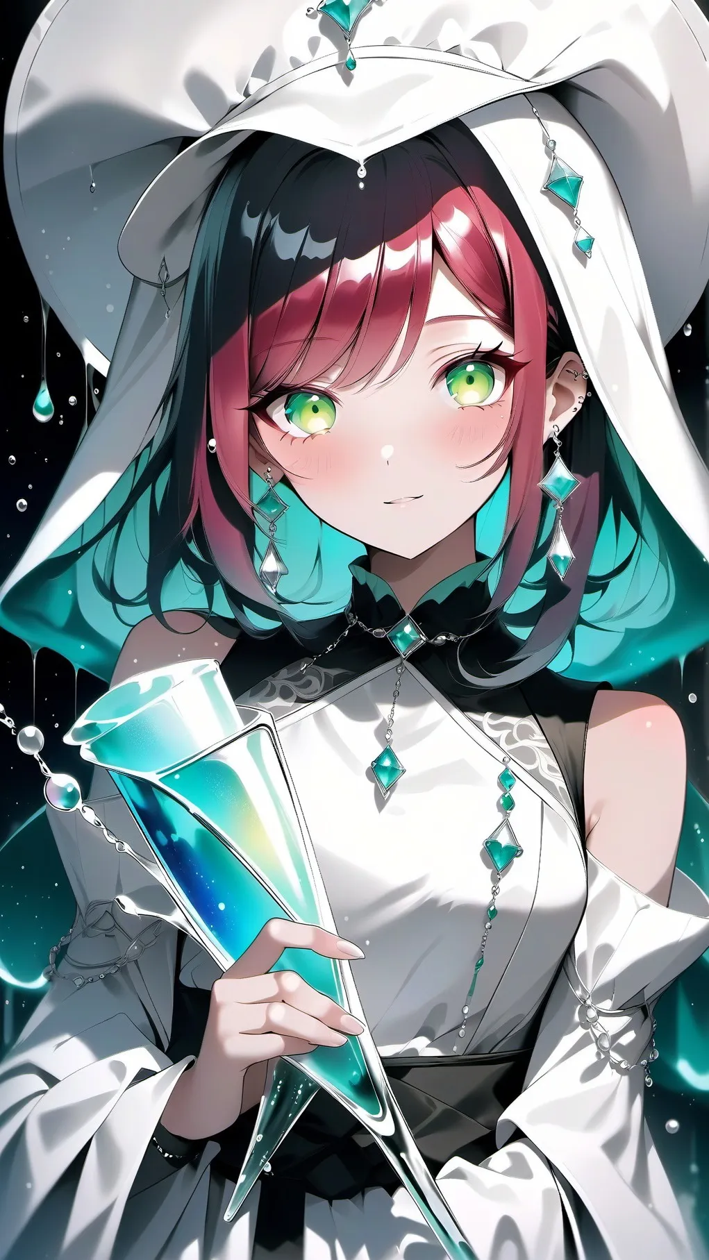 ai character: hot, Girl background