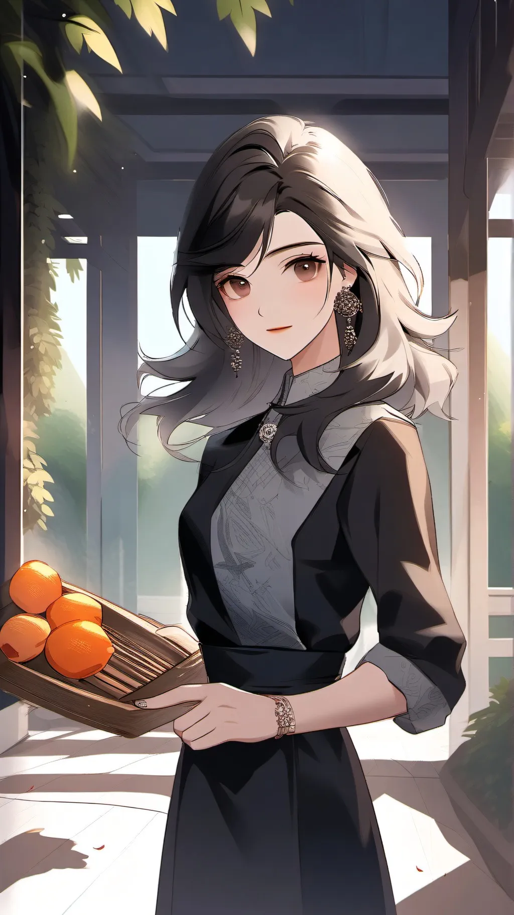 ai character: Baby bump background