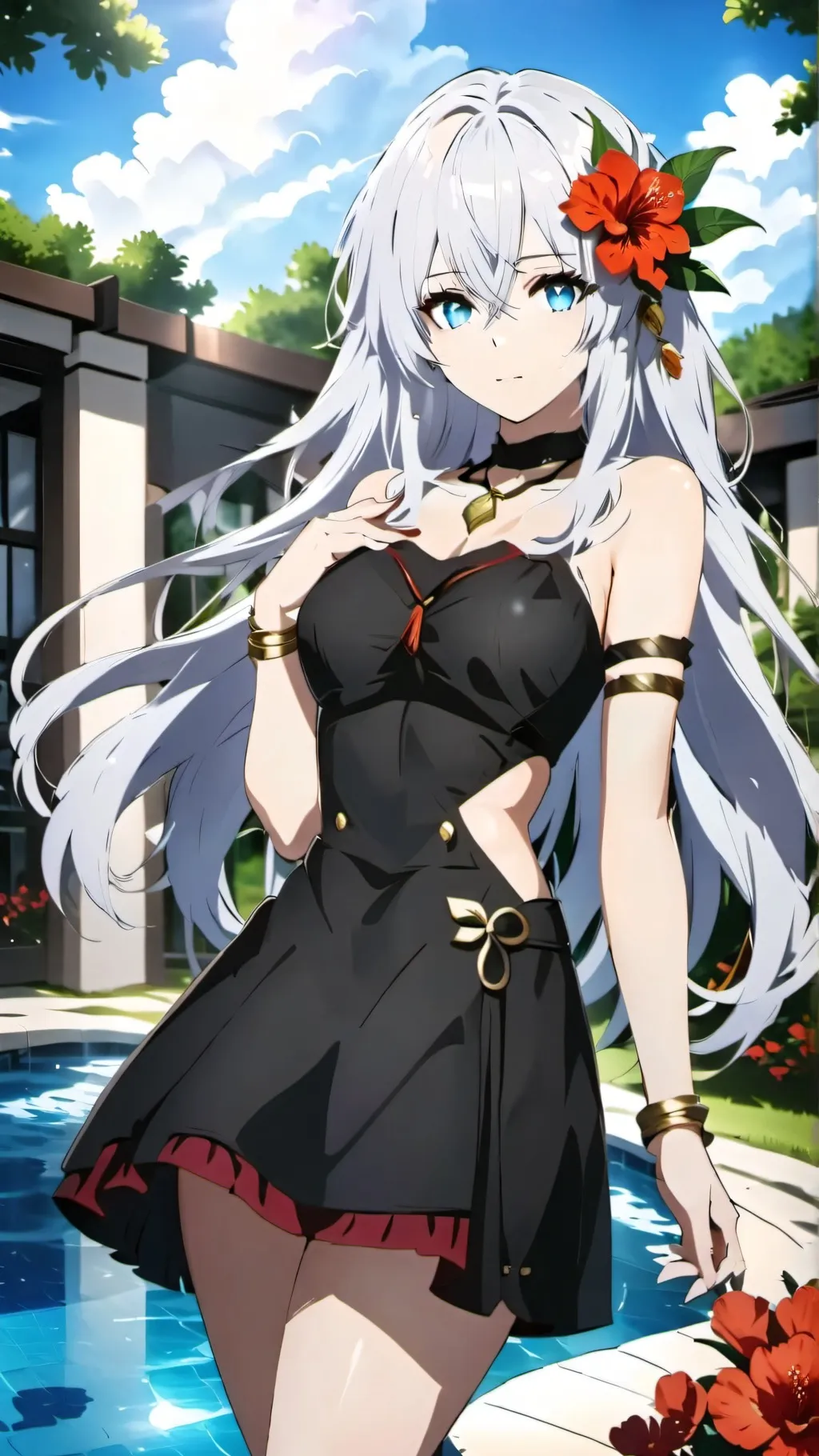 ai character: Luna Blossom background