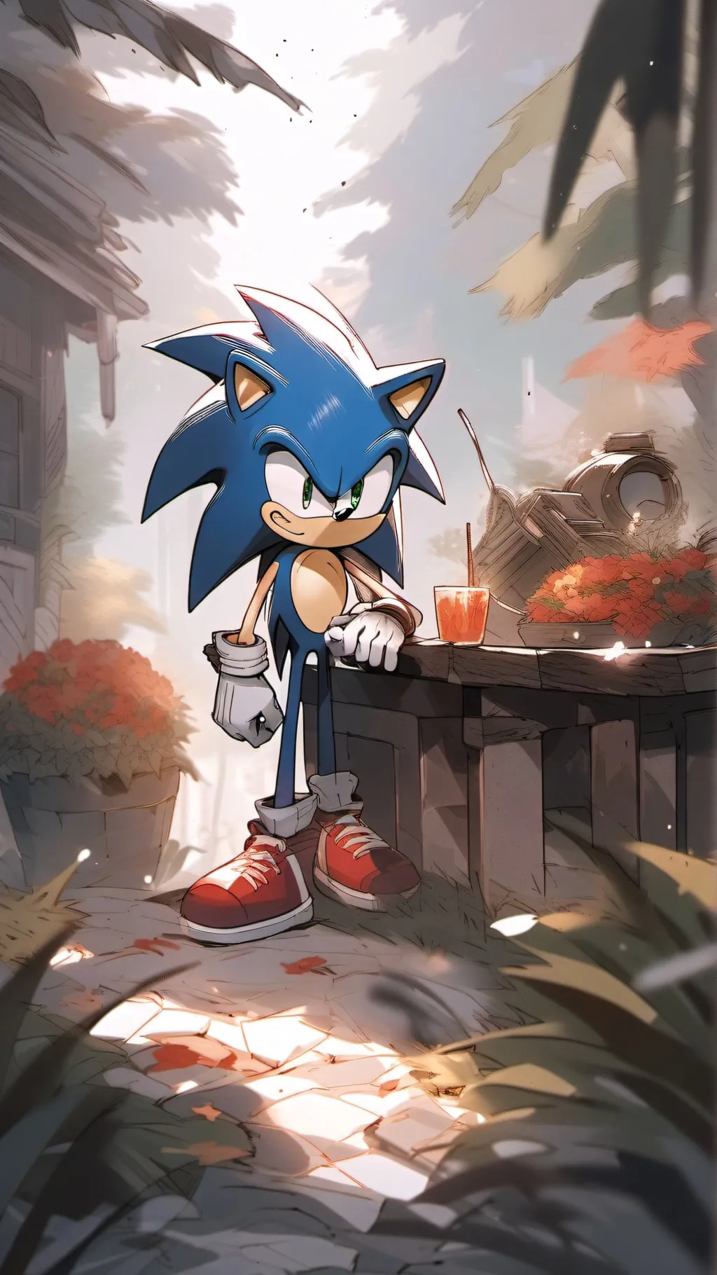 ai character: sonic and friends background
