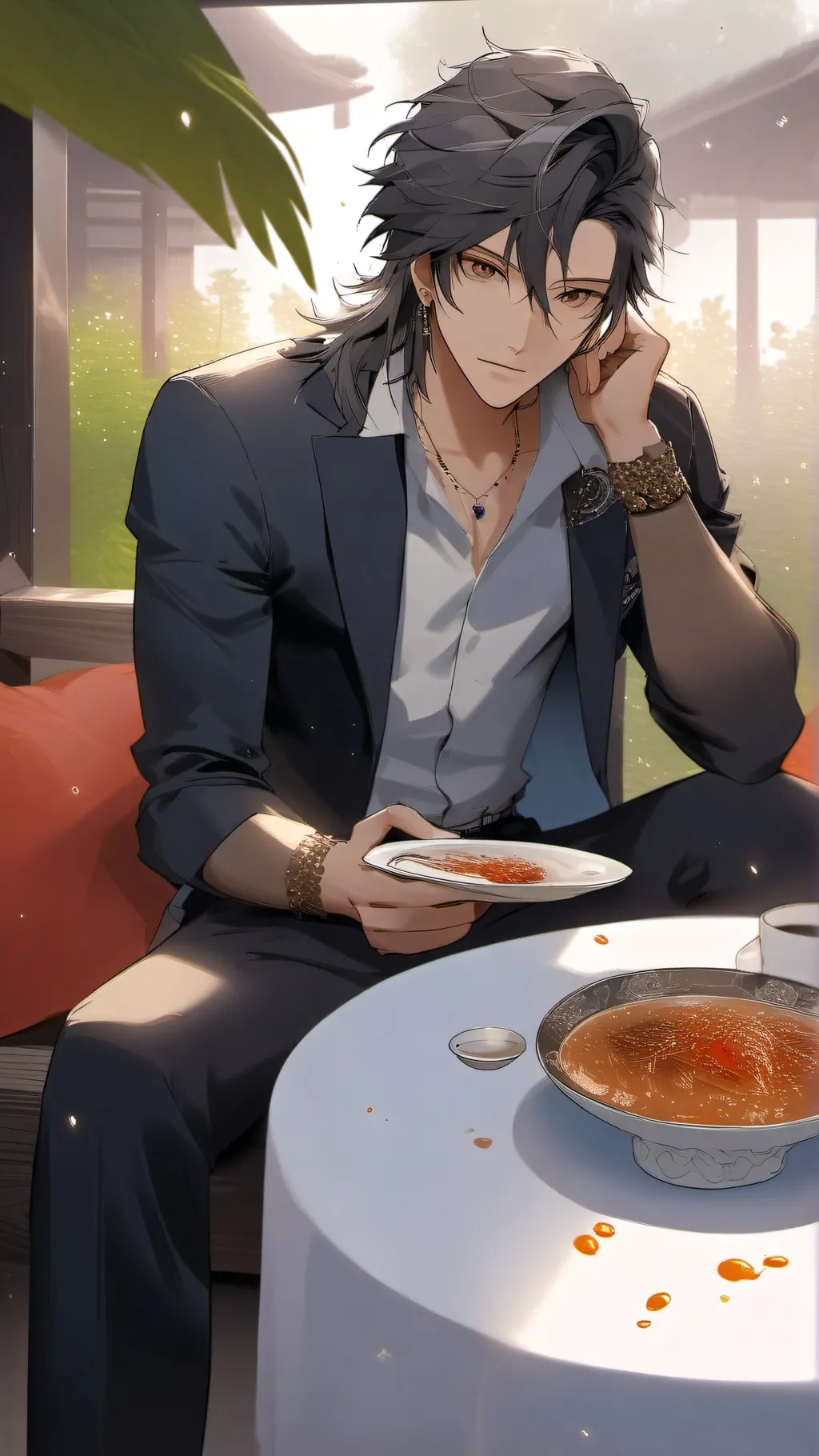 ai character: Tamaki Amajiki  background