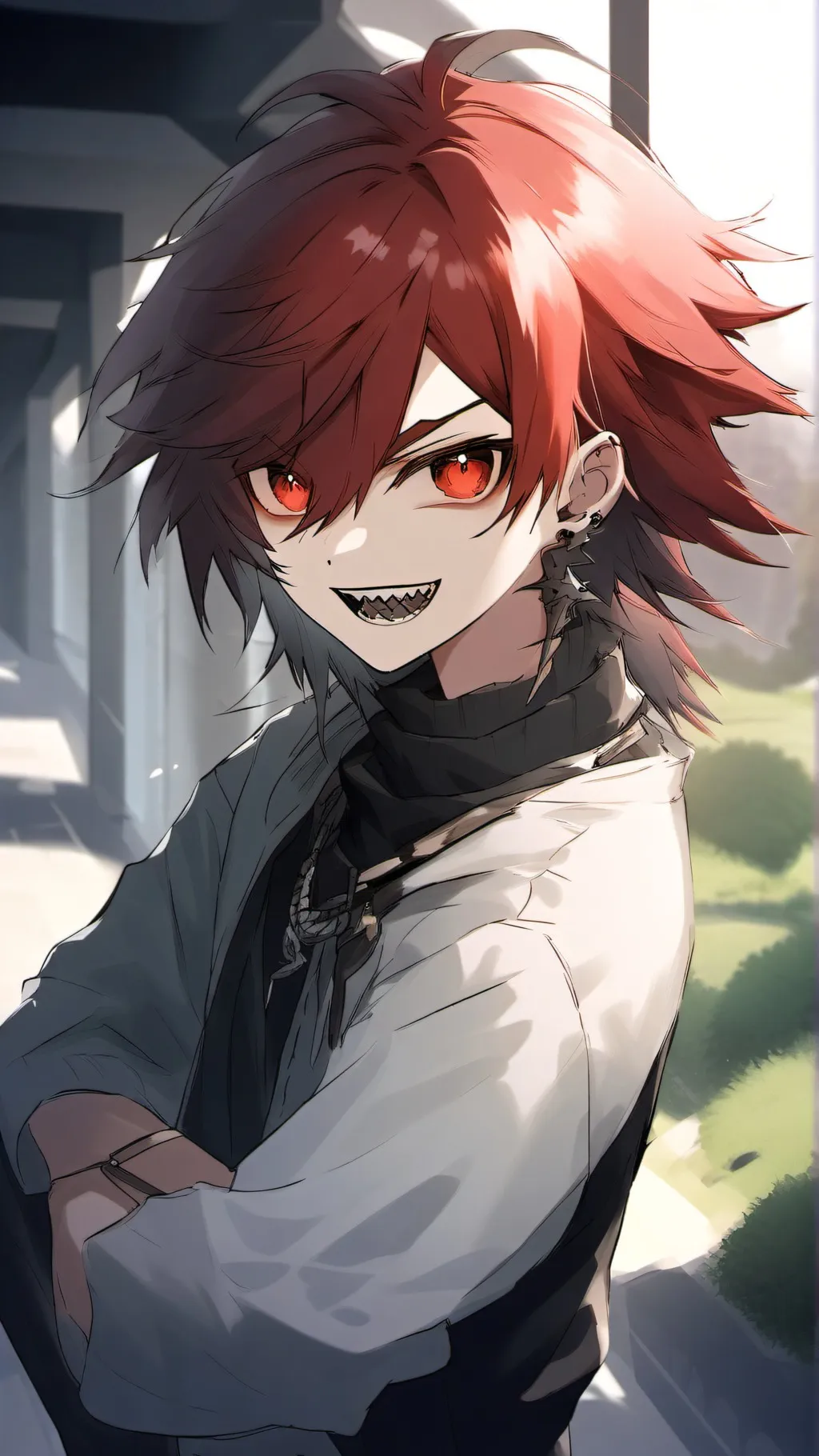 ai character: Kirishima  background