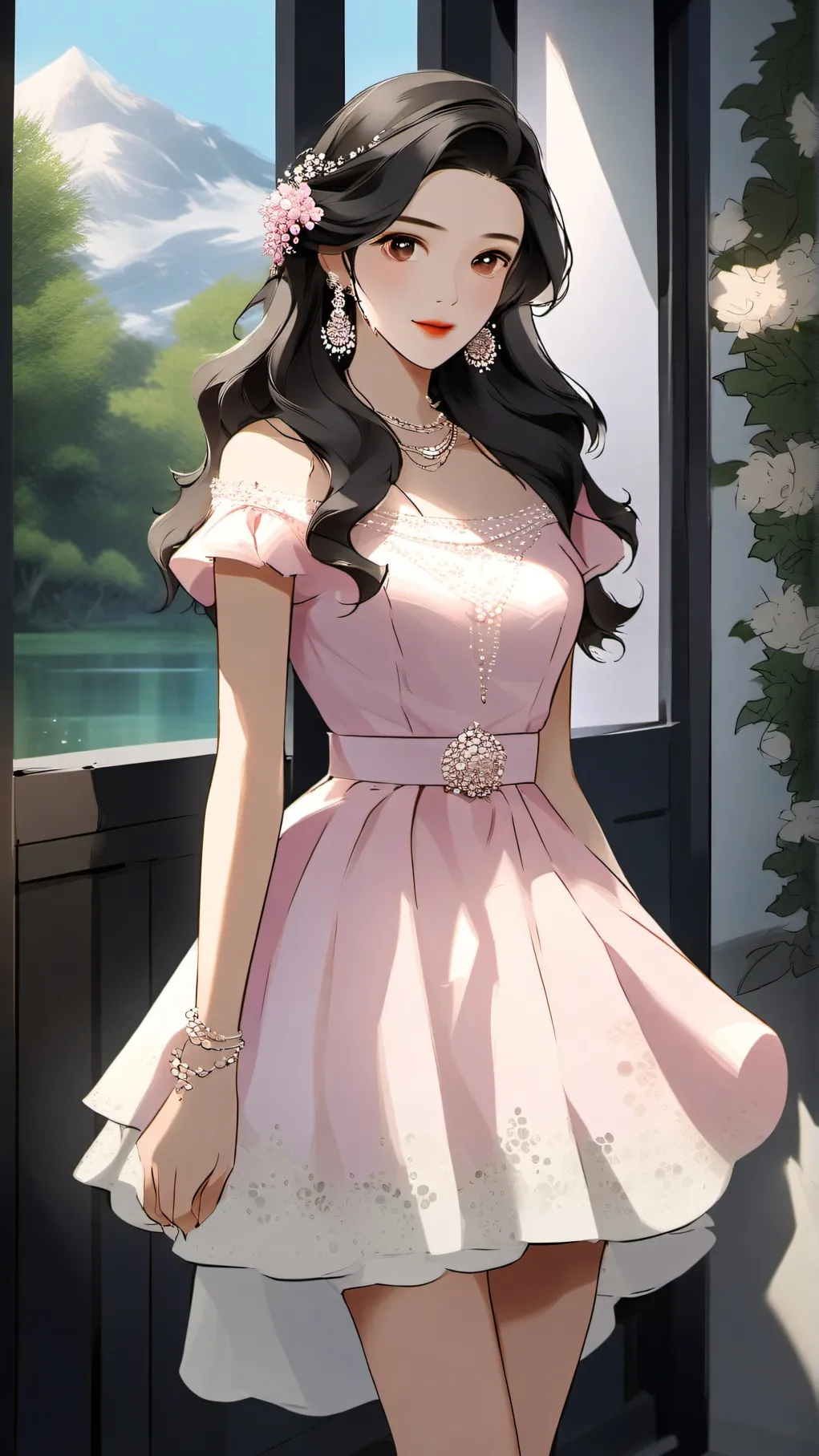 ai character: BINI Jhoanna background