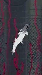 ai character: white lizard background