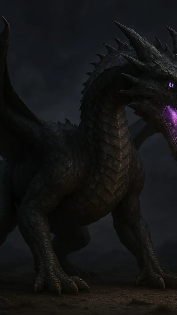ai character: end dragon background