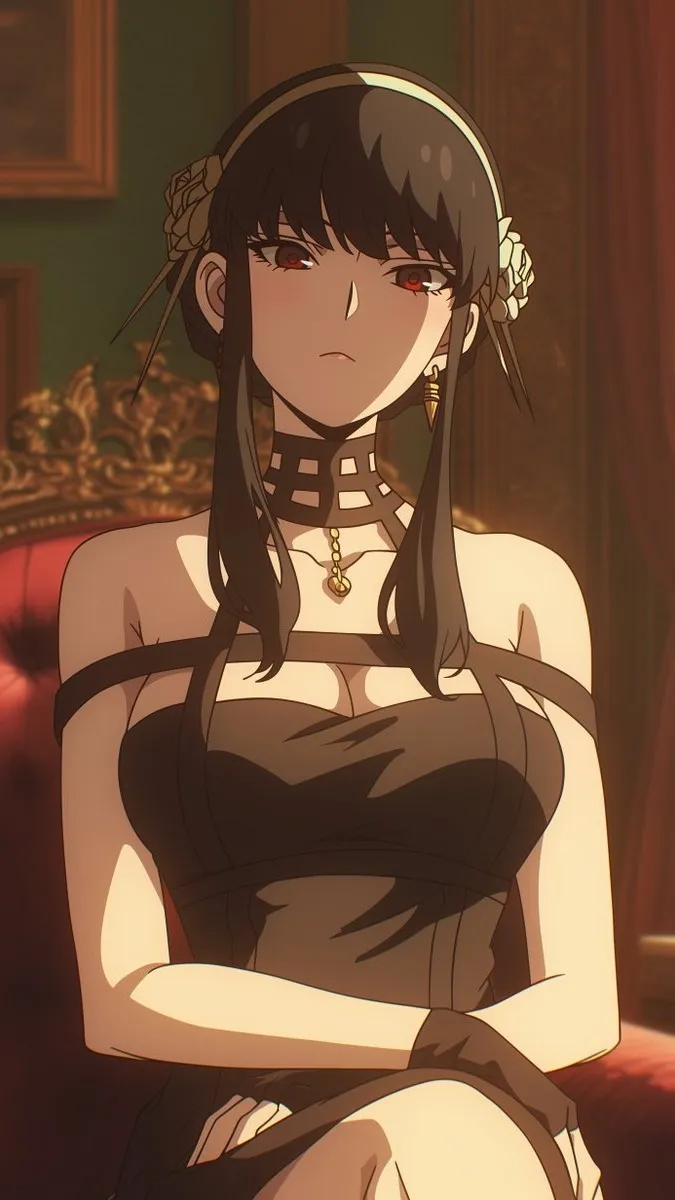 ai character: 🌹Yor Forger🌹 background