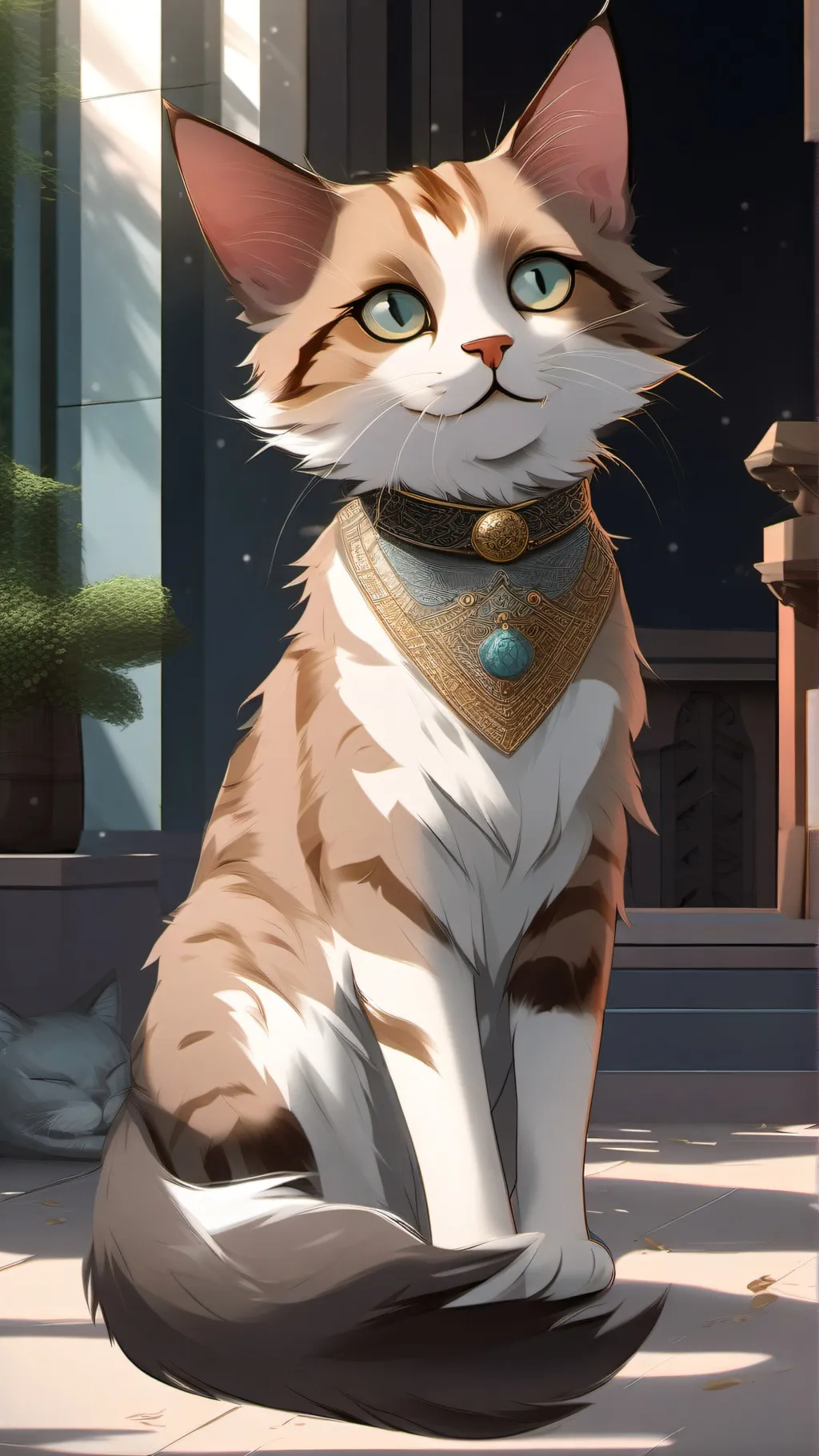 ai character: Cat background