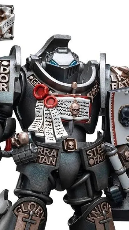 ai character: W40k grey knight  background