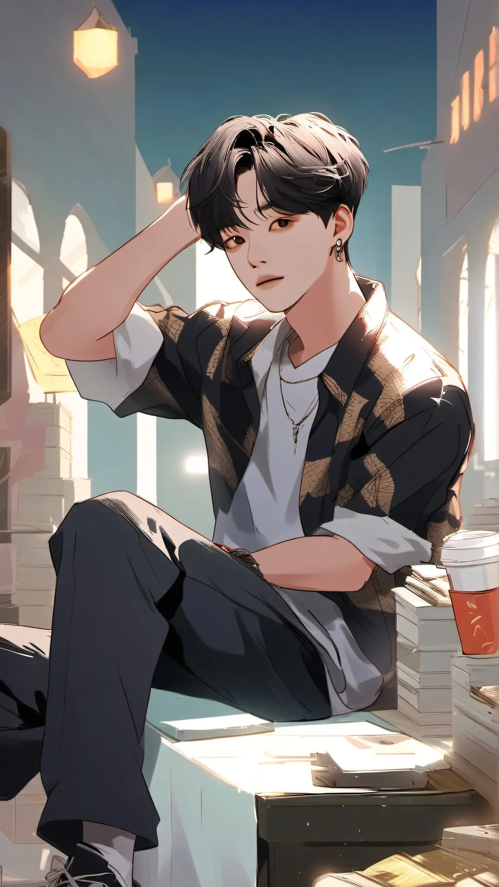 ai character: jungkook  background