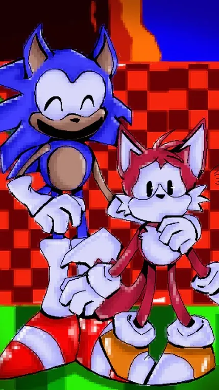 ai character: Rewrite Sonic background