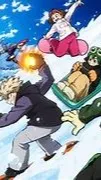 ai character: MHA SNOW DAY AU background