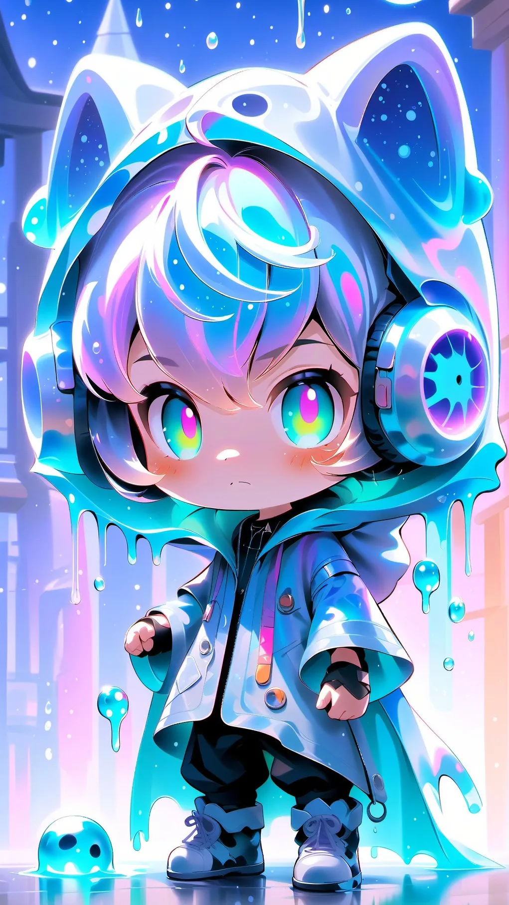 ai character: Sprunki Halloween background