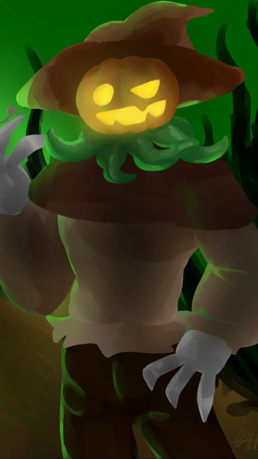 ai character: Pumpkin Jack  background