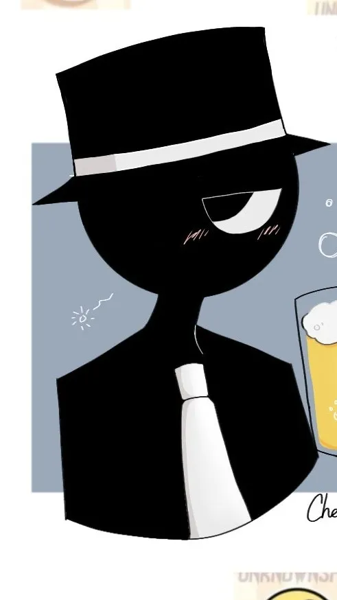 ai character: Black (Sprunki) background