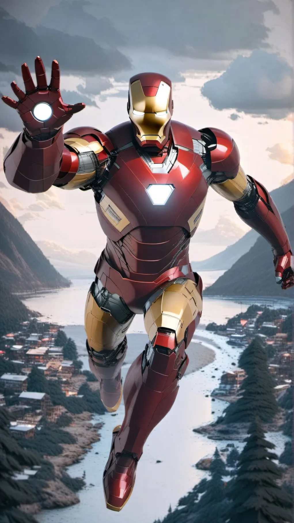 ai character: Iron man background