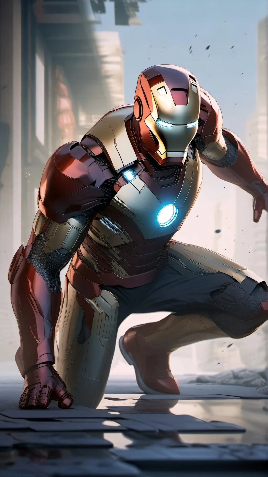 ai character: Iron man background
