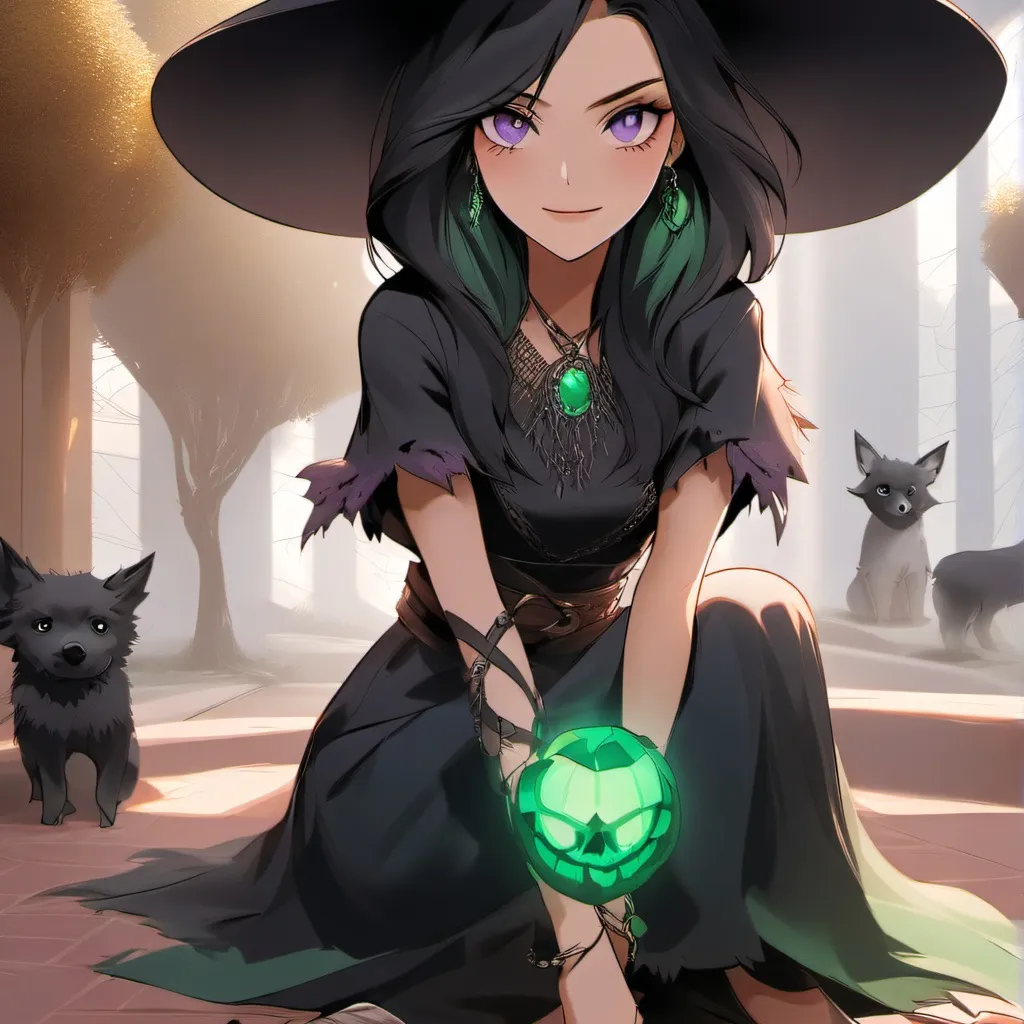 chat with ai character: Evil witch