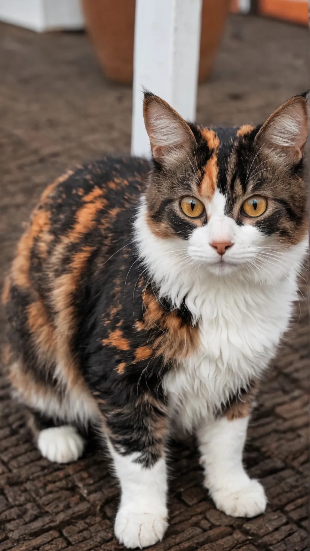 ai character: Cat  background