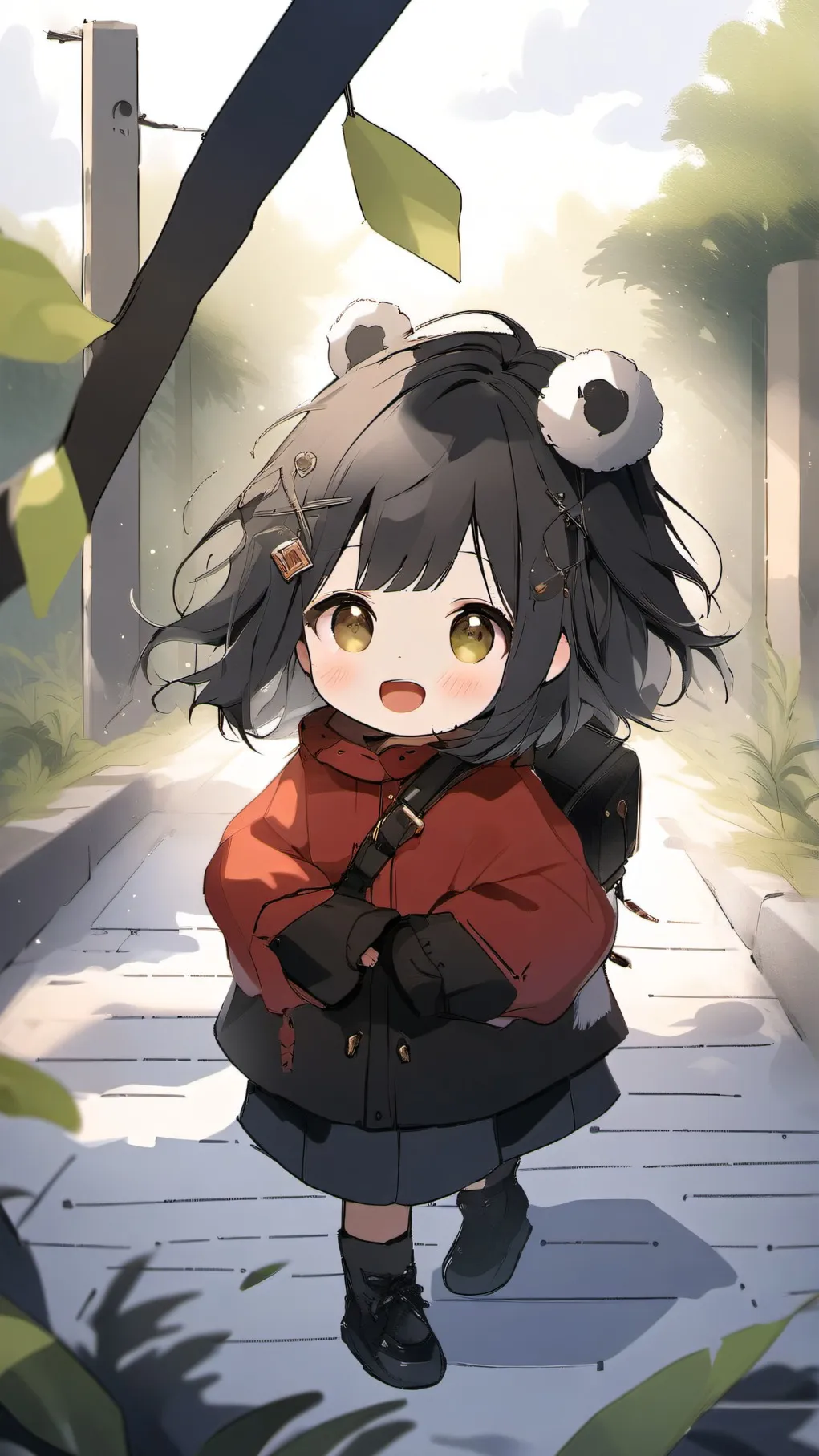 ai character: Baby school background