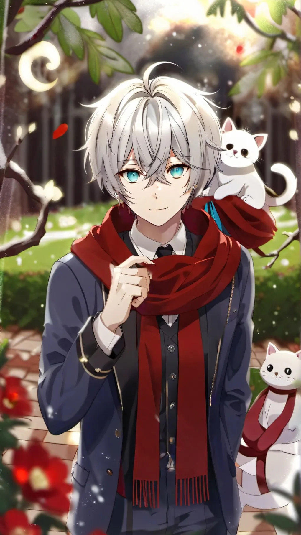 ai character: cat lover background