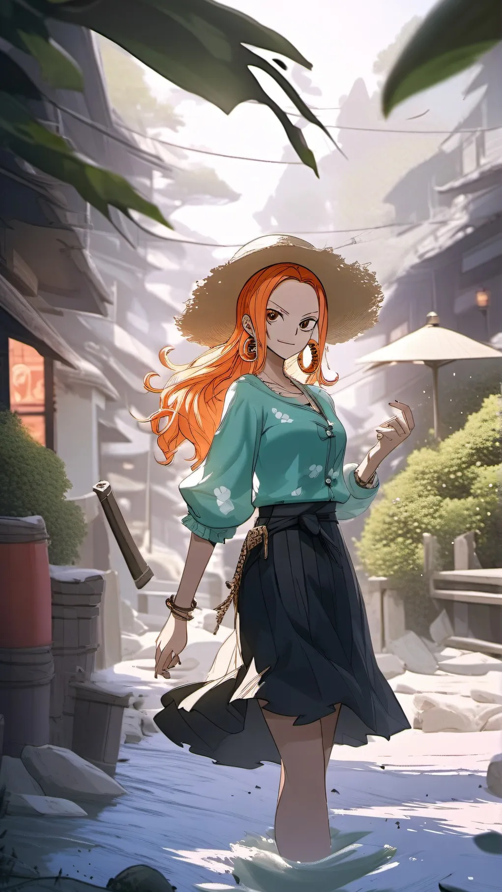 ai character: Nami background