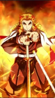 ai character: Kyojuro Rengoku background
