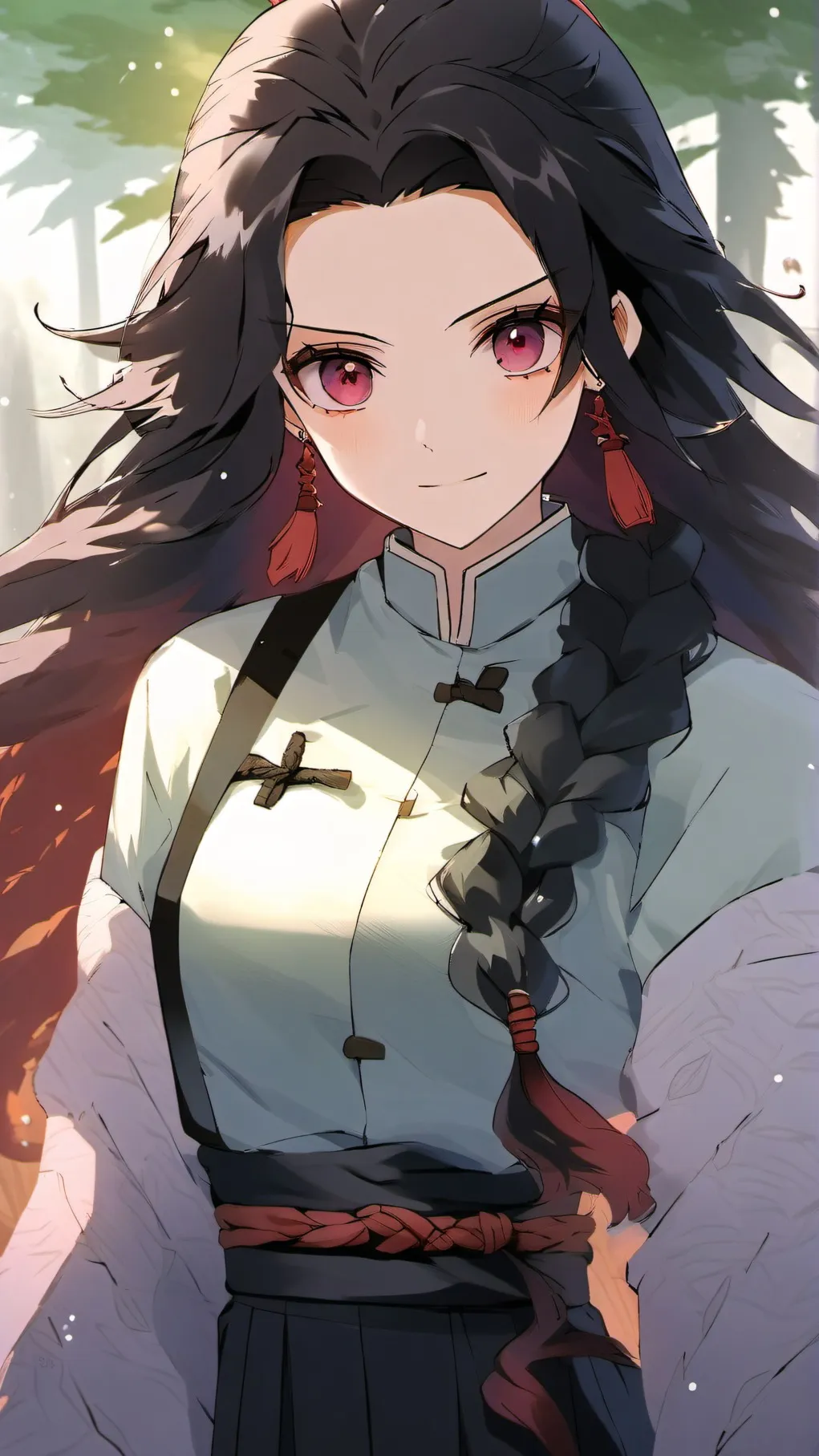 ai character: Nezuko background