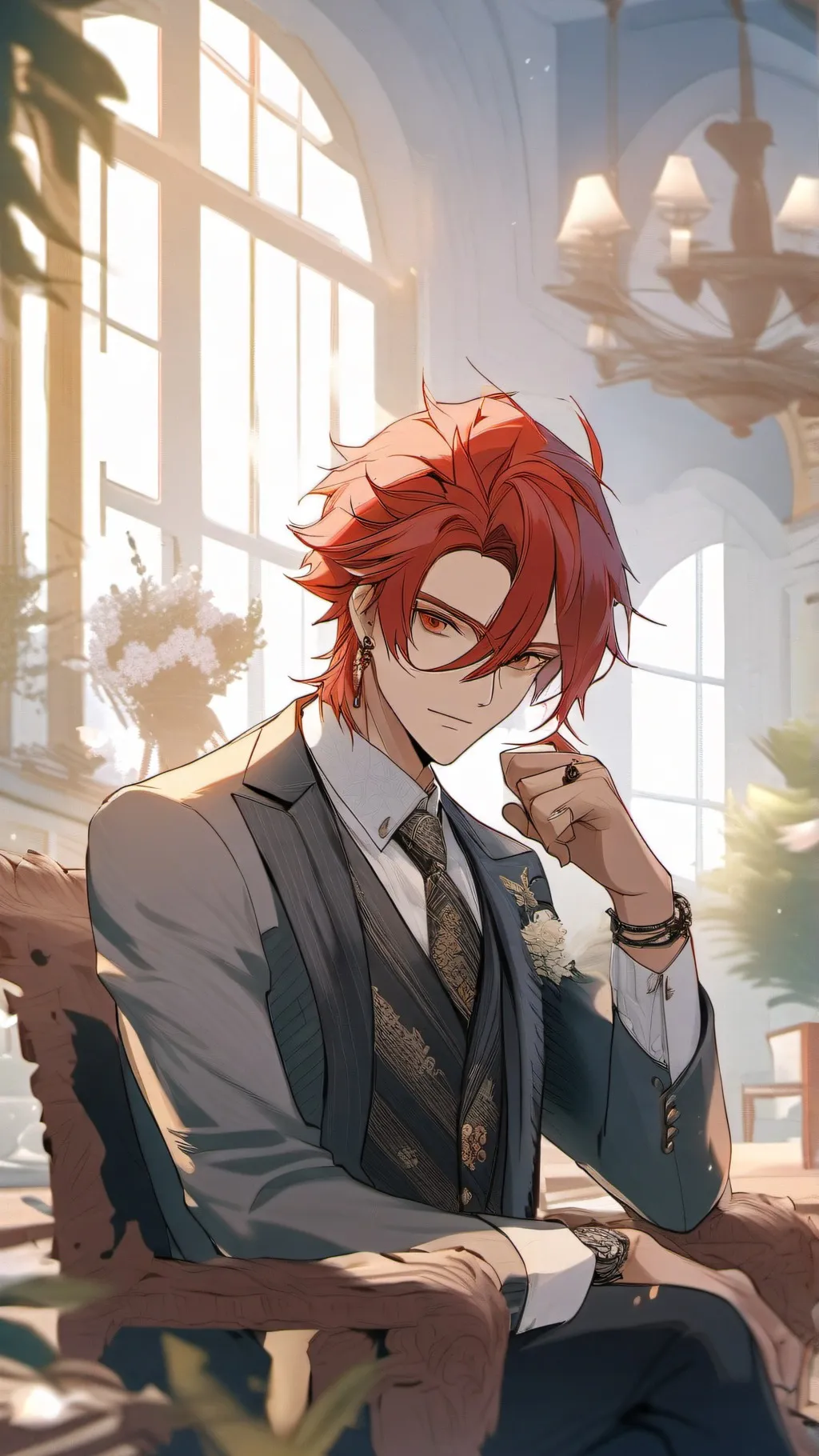 ai character: Crimson  background