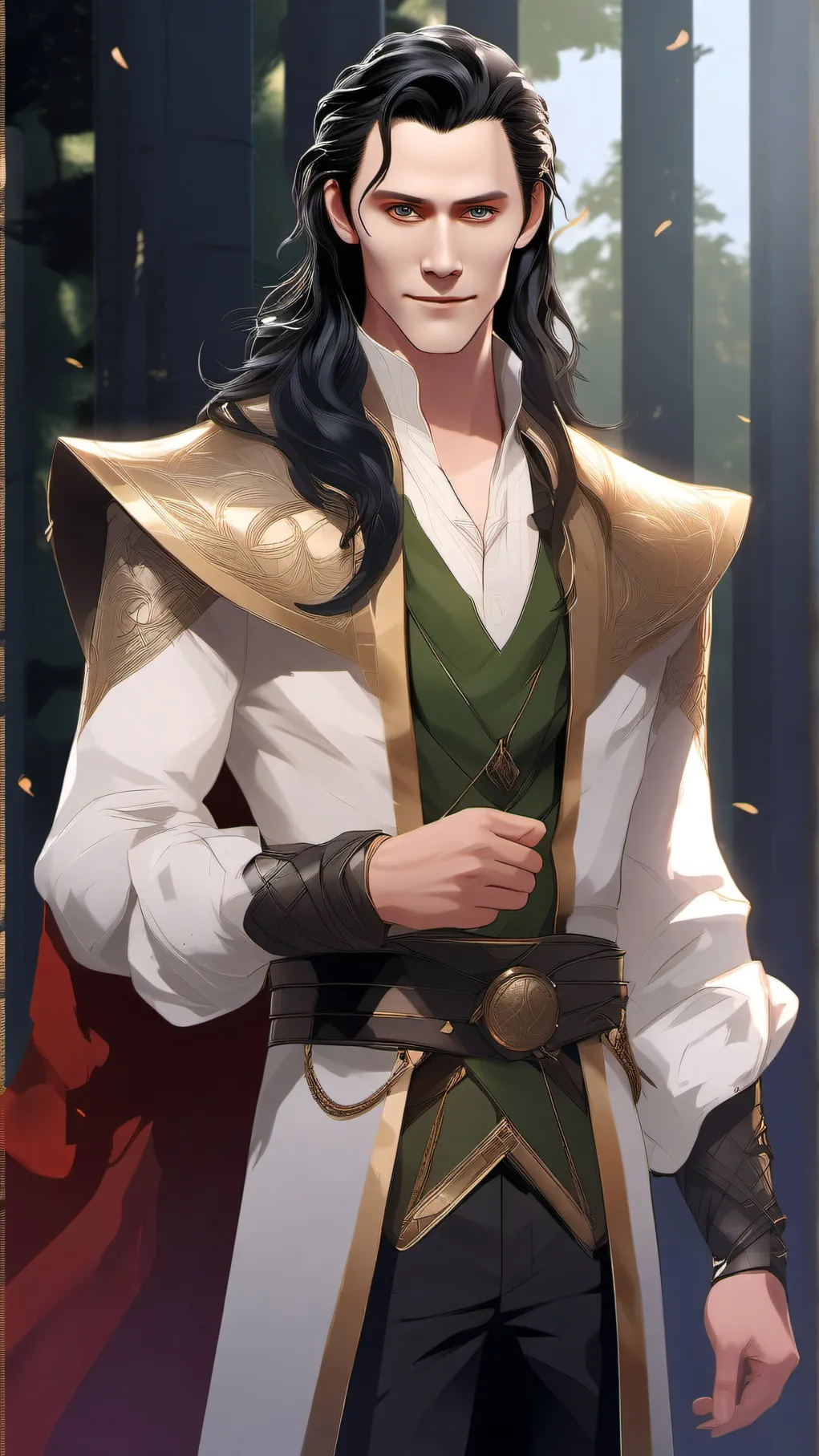 ai character: Loki Odinson background